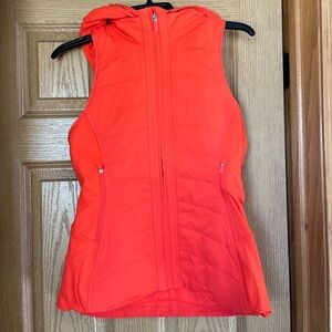 Lululemon Another Mile Vest Orange Red Size 6